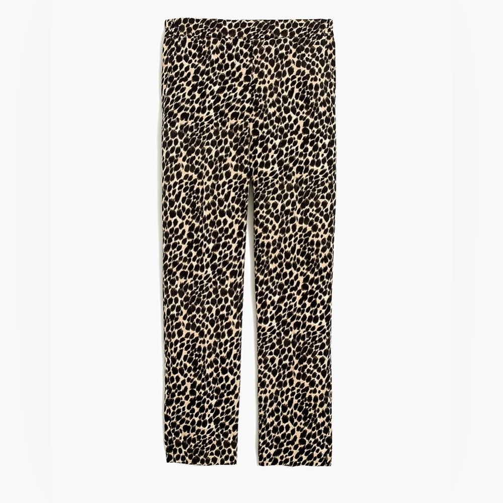 NEW! J. Crew Factory Jamie Pant Size 2 Leopard Print Elastic Waist Pull On